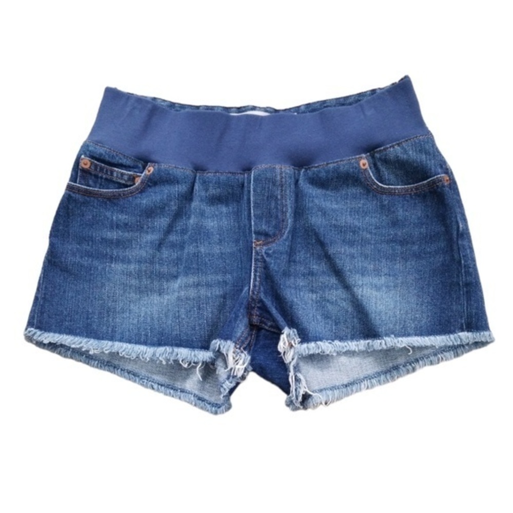 ASOS Maternity Frayed Hem Jean Shorts Sz.‎ 4